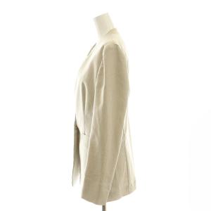 23区 ノーカラー ジャケット 38 ベージュ /AT OS