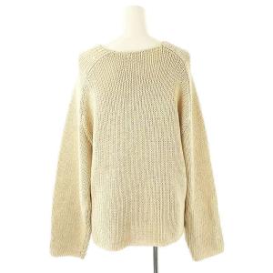 Plage 25SS COTTON TAPE YARN プルオーバーニット セーター アイボリー /DO OS