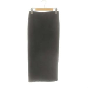 Jersey Long Tight タイトスカート ロング 36 ブラック /ES OS