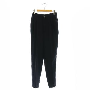 ELASTIC TACK TROUSERS パンツ テーパード スラックス 38 紺 ネイビー /AT
