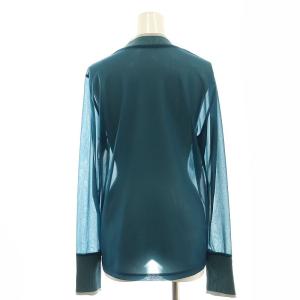 ADORE 24SS リブドッキングシアージャージー プルオーバー カットソー 長袖 38 緑 グリーン /AT OS