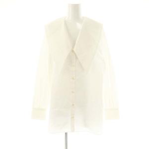 タイプライタービッグフラットカラーブラウス 長袖 F オフホワイト /DO OS