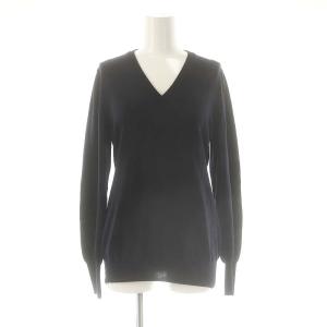 エルボーパッチVネックニット プルオーバー 長袖 S ネイビー S31HA0575 /DF OS