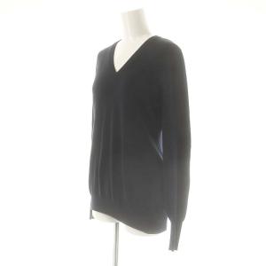 Martin Margiela 4 エルボーパッチVネックニット プルオーバー 長袖 S ネイビー S31HA0575 /DF OS