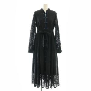 Youran Long Dress ドレス ワンピース 総レース M 黒 /MI OS