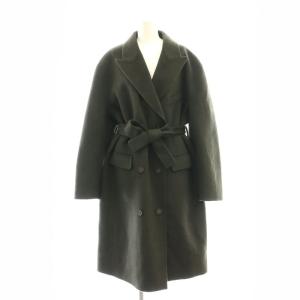 ウールダブルブレストベルトコート 32 チャコールグレー FN-WN-OUTW000781