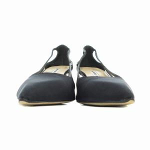 MANOLO BLAHNIK ハイヒールパンプス シューズ ポインテッドトゥ 36 黒 ブラック /AE