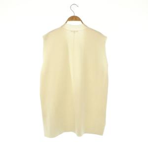 BLAMINK 14GコットンVネックノースリーブニット ベスト プルオーバー 38 ホワイト /HK OS