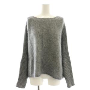 ファーニットワイドプルオーバー セーター 長袖 F グレー /AT OS