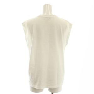 YLEVE ノースリーブカットソー クルーネック F 白 ホワイト /AT OS