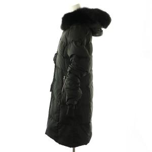 EmiriaWiz フォックスファー ダウンコート アウター フード M ブラック /ES OS