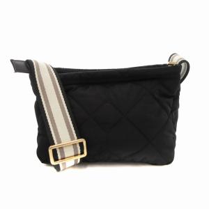 MARC JACOBS ショルダーバッグ 斜め掛け キルティング ロゴ 黒 ブラック /FT