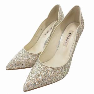 パンプス ポインテッドトゥ グリッター ラメ 23.5cm TS メタリックカラー /FF