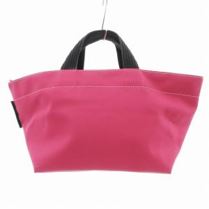 美品 ナイロン舟型トートS ハンドバッグ ピンク 901N /HO