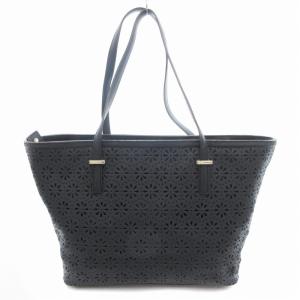 kate spade new york CEDAR STREET PERFORA SMALL HARMONY トートバッグ レザー フラワー 黒