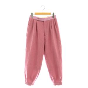 ウールツイル裾タックパンツ  36 ピンク 6514-236-1045 /SS OS