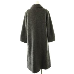 JIL SANDER カシミヤ100%シングルステンカラーロングコート 34 ダークグレー