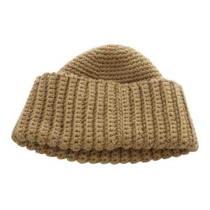 FUMIKA_UCHIDA 帽子 ニットキャップ ビーニー ニット帽 ウール ブラウン FU-G-KT017 /YO14