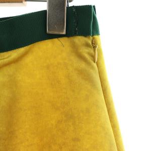 Lois CRAYON 総柄 フレアスカート ミモレ ロング M 黄 イエロー /AT OS