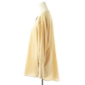 BALLSEY クリスタルコットン クルーネックブラウス ドルマンスリーブ 長袖 36 ベージュ /DF OS