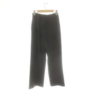 GALERIE VIE ウールサキソニー ストレートパンツ ロング 34 紺 ネイビー /AT OS