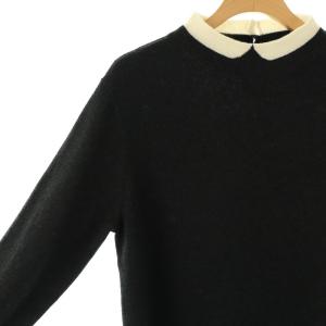 MACKINTOSH PHILOSOPHY MACKINTOSHPHILOSOPHY 24AW Cleric Collar Knitサックワンピース 長袖 ロング 38 M グレー /SY