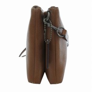 COACH × Keith Haring ショルダーバッグ レザー ひらめき電球 茶 ブラウン F11771 /JS