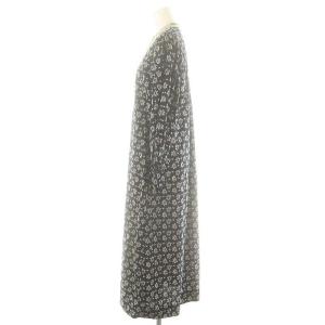 NE QUITTEZ PAS! Sheeting Flower Print Gather Sleeve Dress ワンピース ロング