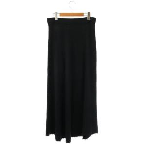 MUSE de Deuxieme Classe 23SS Ringrin Flare フレアスカート ロング リネン混 Fネイビー /ES OS