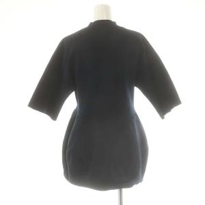 ENFOLD 23AW SOLID-PEPLUM PULLOVER プルオーバー カットソー 38 M 紺 ネイビー
