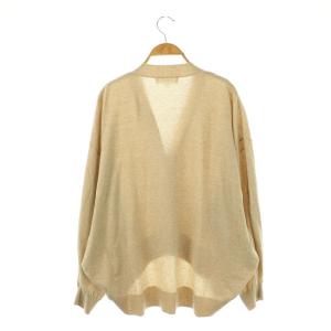 ENFOLD 23SS HEXAGON CARDIGAN カーディガン ニット Vネック 38 ベージュ /DF OS