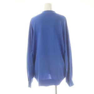 ENFOLD 23SS HEXAGON CARDIGAN カーディガン 長袖 38 M 青 ブルー /SY OS