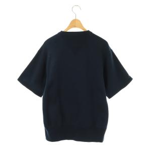 HYKE コットンクルーネック半袖スウェットプルオーバー 1 ネイビー /HK OS