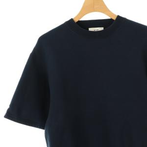 HYKE コットンクルーネック半袖スウェットプルオーバー 1 ネイビー /HK OS