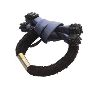 acca ドレスポニー ヘアゴム 黒 ブラック 紺 ネイビー /SR23