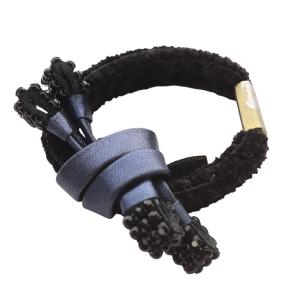 acca ドレスポニー ヘアゴム 黒 ブラック 紺 ネイビー /SR23