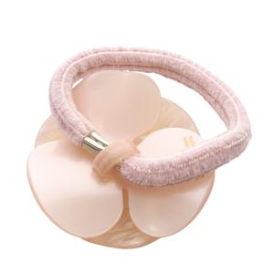 Alexandre De Paris ポニー カメリア ヘアゴム ピンク /SR27