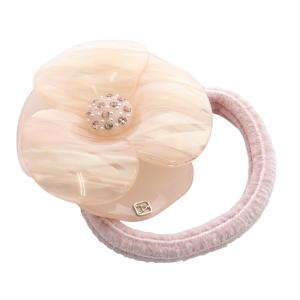 Alexandre De Paris ポニー カメリア ヘアゴム ピンク /SR27