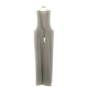 25SS ポリエステルウールバラシャテイラードサロペット F グレー