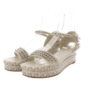 Christian Louboutin カタクロウ スタッズ サンダル ウエッジソール 37