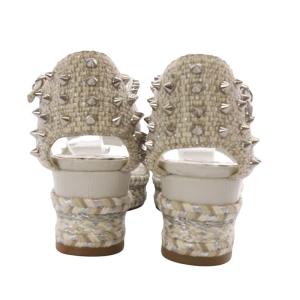 Christian Louboutin カタクロウ スタッズ サンダル ウエッジソール 37