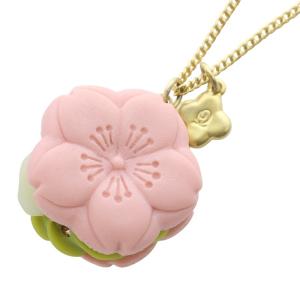 サクラモナカ マッチャアン ネックレス ペンダント バイカラー ピンク グリーン /YO20
