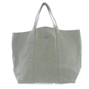 キャンバス トートバッグ ハンドバッグ ロゴ グレー /SR19