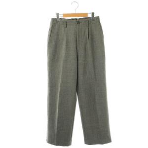 ハイブリッドダブルクロスワンタックパンツ ジッパーフライ 38 グレー /DO OS