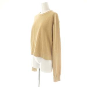 HYKE 24SS CREW NECK CROPPED SWEATER ニット カットソー 長袖 2 ベージュ /AT