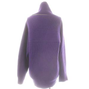 sacai 23AW high neck zip knit 3 パープル