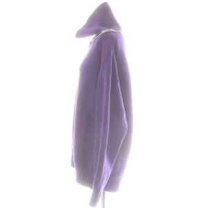 sacai 23AW high neck zip knit 3 パープル