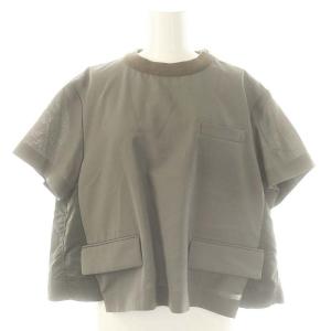 23SS SUITING MIX PULLOVER 2 モカ チャコール