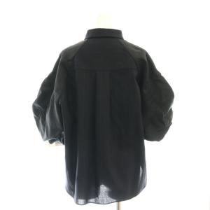 sacai 24SS Chalk Stripe Shirt 2 ネイビー ブラック