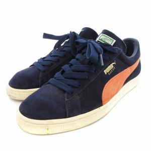 PUMA SUEDE CLASSIC ローカットスニーカー シューズ ロゴ 27.5cm 紺 ネイビー 35656842